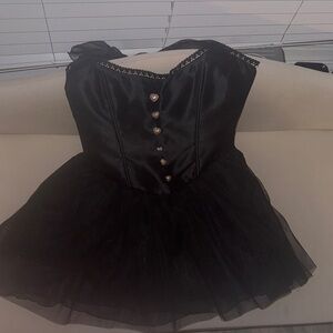 Elegant Black Kids Costume